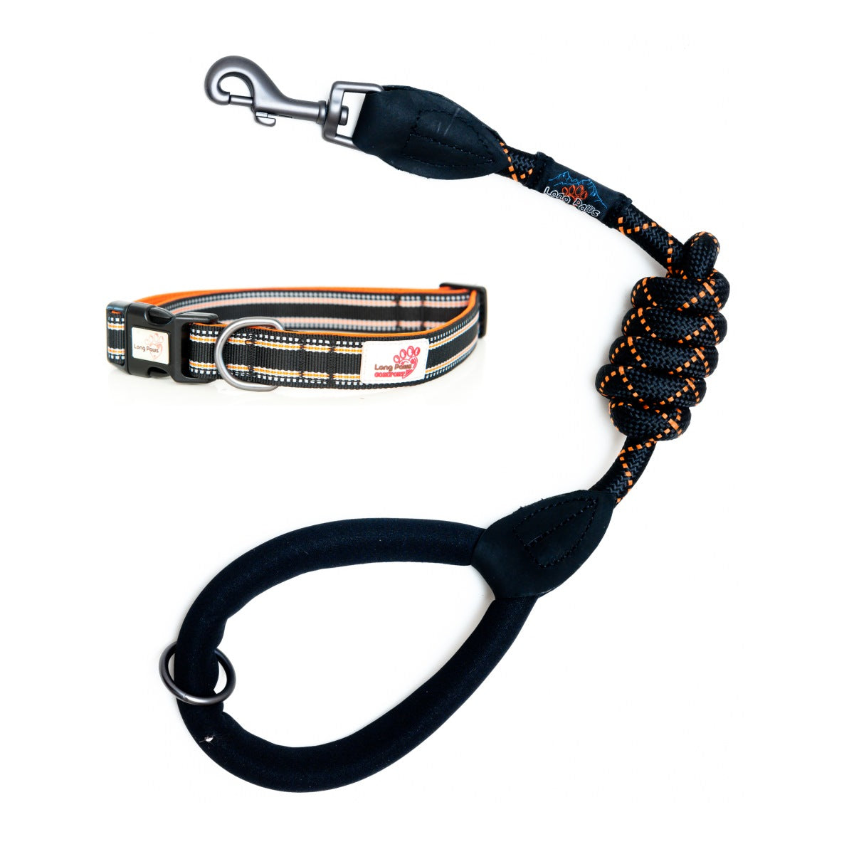 Comfort Trigger Clip Rope Lead 80cm 120cm Reflective Collar Set