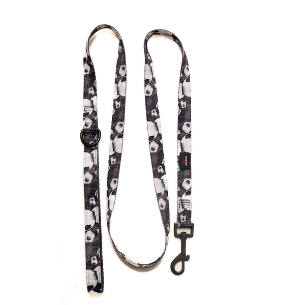 Funk the Dog Harness & Lead Set | Black & White Footballs