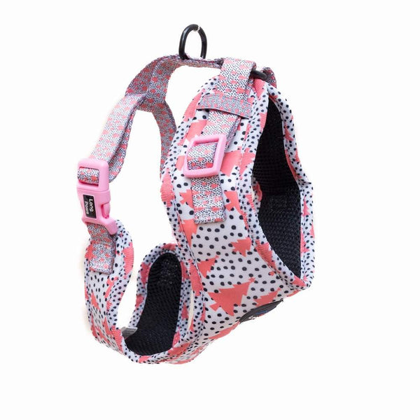 Funk The Dog Christmas Harness | Pink Tree